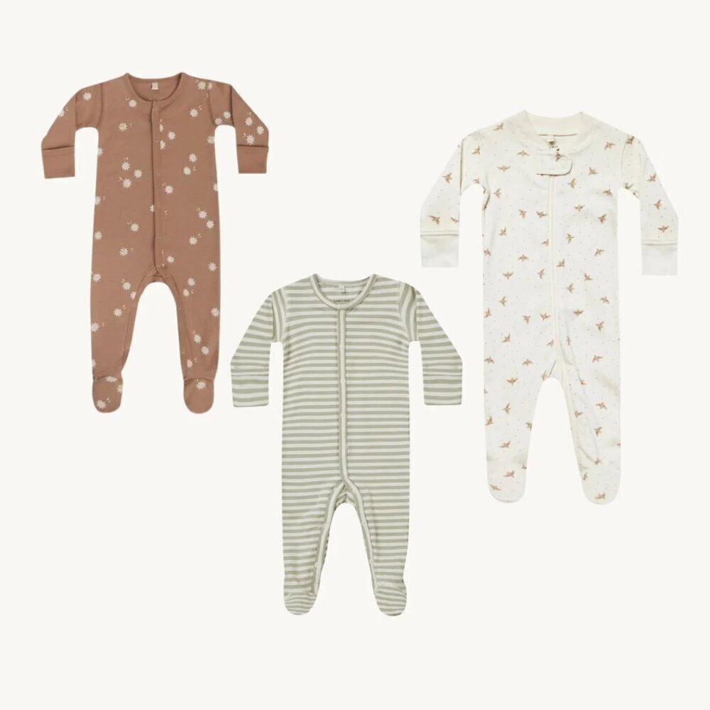 NWT - Quincy Mae neutral organic pajamas set​​​​​